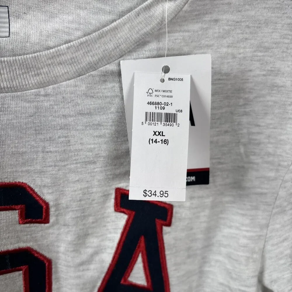 Baby Gap Team USA Olympic T Shirt Youth XXL 14-16 USA Flag Rings NWT